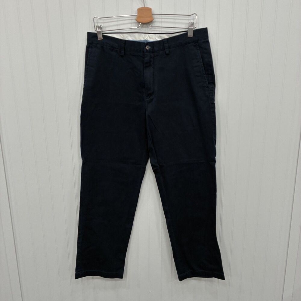 Polo Ralph Lauren Men's W34 x L30 Navy Blue Classic Fit Cotton Chino Pants
